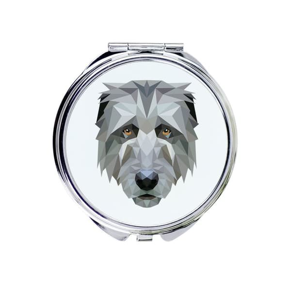 Irlanninsusikoira, Irlanninsusikoira - peili valokuvalla ja geometrisella kirjoituksella Art-Dog
