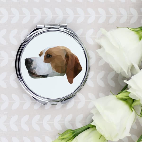 Pointer - et spejl med et foto og en geometrisk inskription af Art-Dog