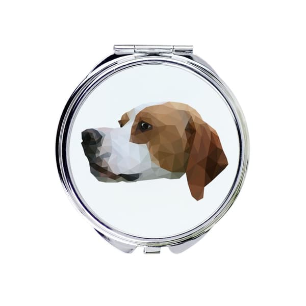 Pointer - et spejl med et foto og en geometrisk inskription af Art-Dog