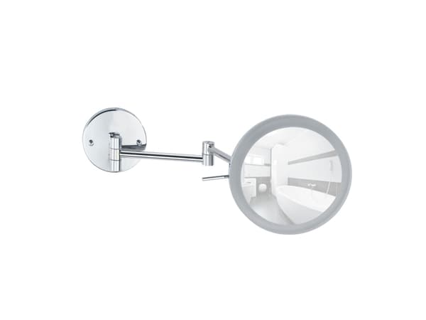 Kosmetisk speil Wenko veggspeil Aura LED 10-40 x 24,5 cm kromstål