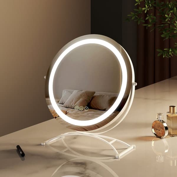 EMKE Hollywood-tyylinen meikkipeili Ø50cm - Smart Touch -valaistus, säädettävä kirkkaus, 360° kääntö