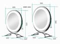 Miniatyrbild 10 av 10: EMKE Hollywood Style Sminkspegel Ø40cm - Smart Touch LED, Dimbar, Svart (Minnesfunktion)