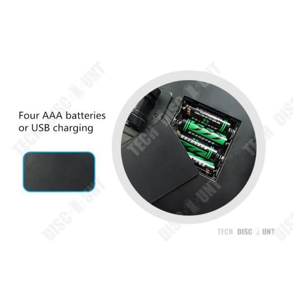 TD® 3-sidig hopfällbar spegel led lysande förstorande justerbara sektor batterier på fot smink badrum kosmetika proffs
