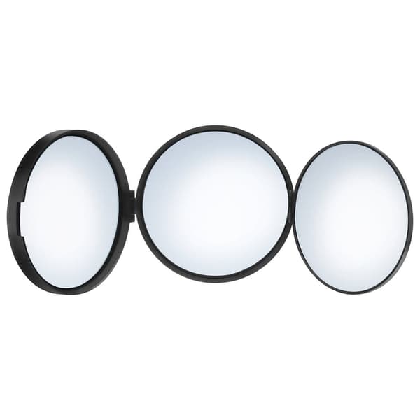 Smedbo 623 reisespeil 3 speilsider - Normal/5x/12x Svart matt