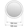 Miniatyrbilde 2 av 2: Habo Zoom Sminkespeil Ø164mm