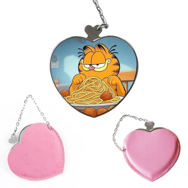 Garfield Bærbart Kompakt Lomme Makeup Spejl