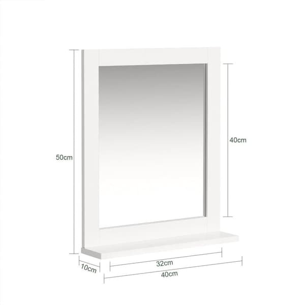 Spegelhylla, FRG129-W, 40x10x49 cm, Vit