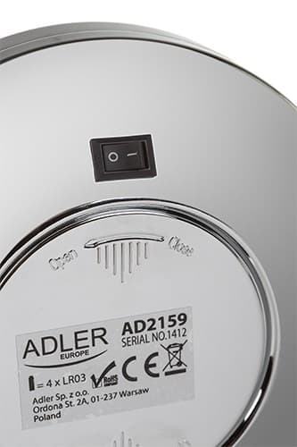 Adler AD 2159 makeupspejl fritstående krom