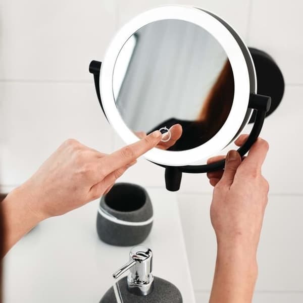 RIDDER Shuri sminkspegel med LED Touch Switch