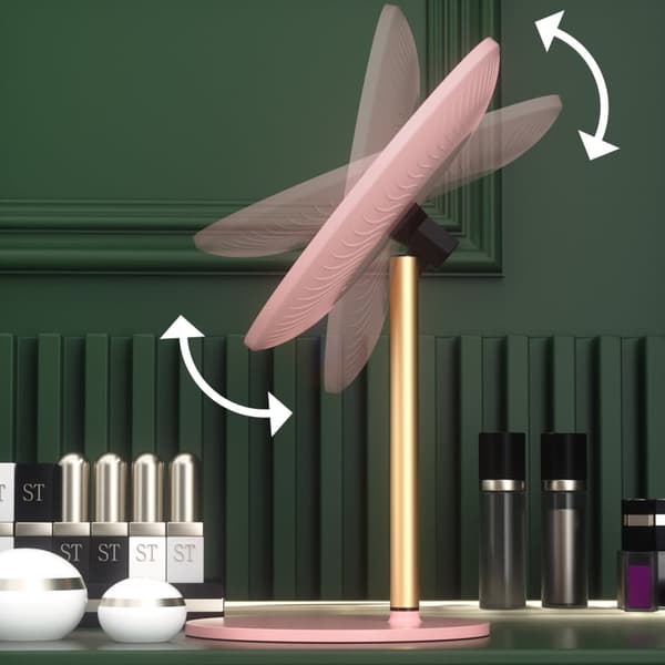 Sminkspegel med LED-ljus – 4K ultraklar spegel, touchkontroll för ljusstyrka, 3 ljuslägen, justerbar vinkel – perfekt för makeup och grooming