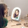 Miniatyrbild 8 av 8: OBOSOE LED-Sminkspegel 33x44,5 cm, 3 Ljuslägen, 360° Roterbar, Touch Styrning