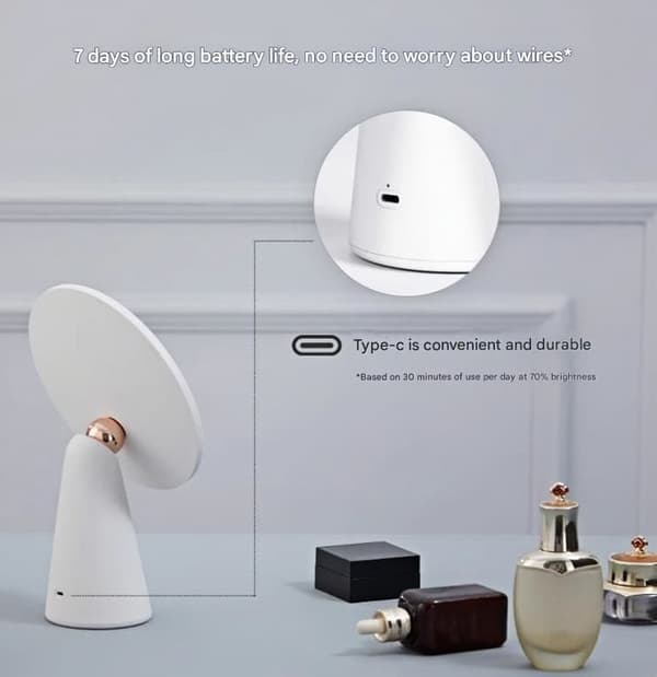 Philips kosmetisk spegel Led med lampor Skrivbordsmakeup Hem Bärbar klädbordsskönhetsspegel