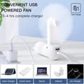 Miniatyrbild 6 av 6: Högkvalitativ handfläkt Life8 Plus (F8X) med ficklampa, portabel, 4500 mAh JISULIFE brun