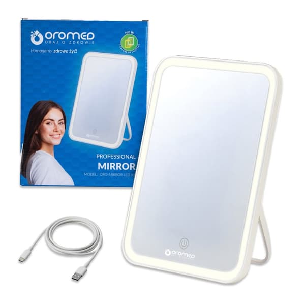 Makeupspejl med LED-belysning OROMED ORO-MIRROR LED X1