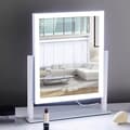 Miniatyrbillede 2 af 2: Lysende Makeup Spejl, Justerbar Lysstyrke, 360° Rotation,HVID