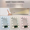 Miniatyrbild 3 av 4: Sminkspegel, Bluetooth-högtalare, dimbara LED-lampor, 360-graders roterande design