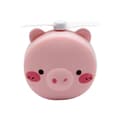 Miniatyrbillede 9 af 9: OBOSOE Makeup Spejle Bærbare LED Tegneserie Fyld Lys Makeup Spejl Ventilator Lys Justerbar USB Opladning Håndholdt Mini Fan