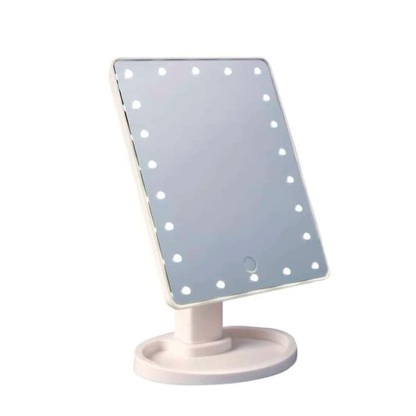 Sminkspegel med LED-ljus och pekskärm (fler färger)