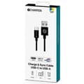 Miniatyrbild 1 av 3: CHAMPION USB-C till USB-A kabel 3m - Svart