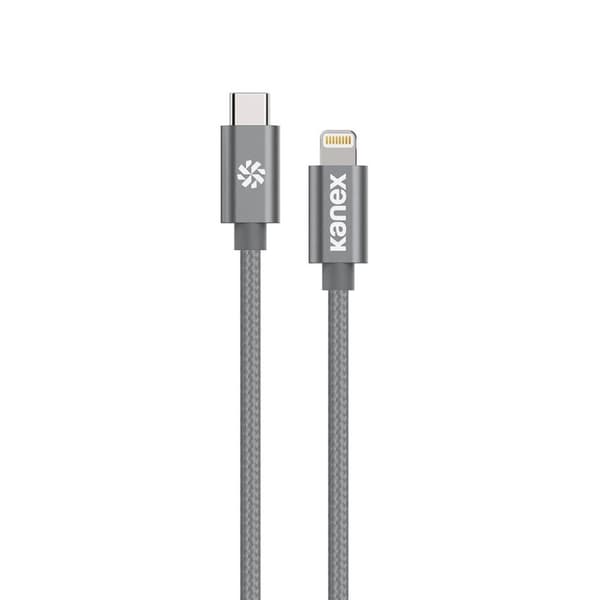 Kanex Durabraid USB-C till Lightning2m - Rymdgrå