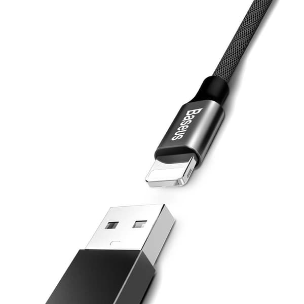 BASEUS Yiven USB-A till Lightning kabel 1.2m Svart