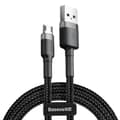 Miniatyrbild 1 av 5: Baseus Cafule micro USB kabel QC 3.0 2.4A 0,5M Svart-Grå