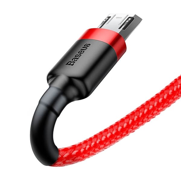 Baseus Cafule microUSB kabel QC3.0 1.5A 2M Röd