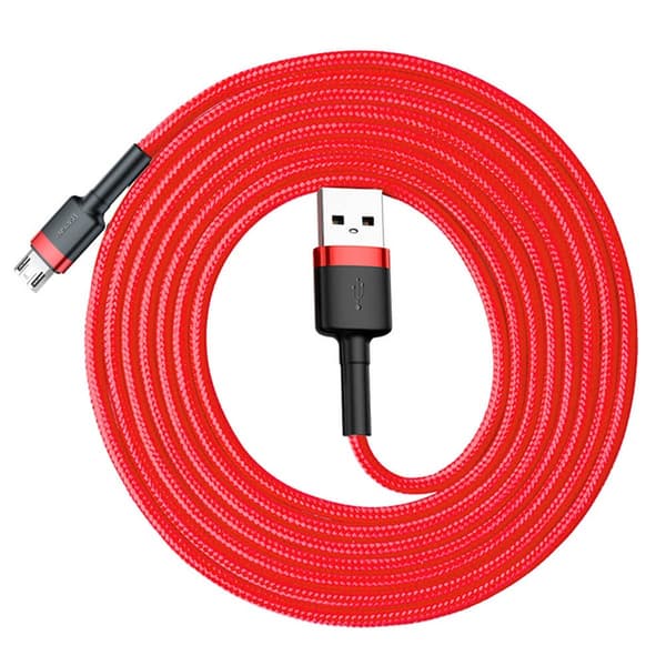 Baseus Cafule microUSB kabel QC3.0 1.5A 2M Röd