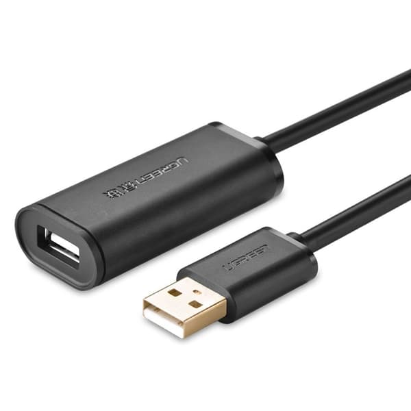 Ugreen USB 2.0 female USB male Kabel Chipset 5 m Svart