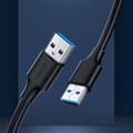 Miniatyrbild 2 av 5: Ugreen USB 3.0 male USB 3.0 male Kabel 2m Grå