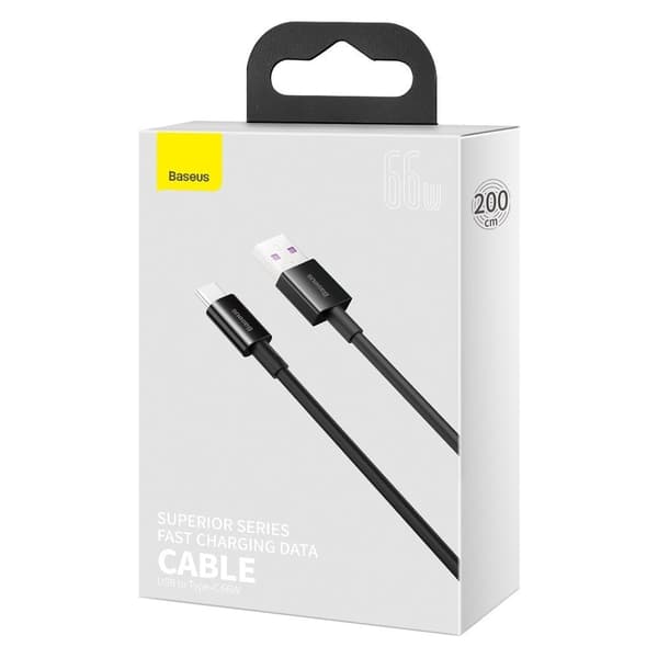 Baseus Huawei Snabb USB-C till USB-A kabel 2m - Svart