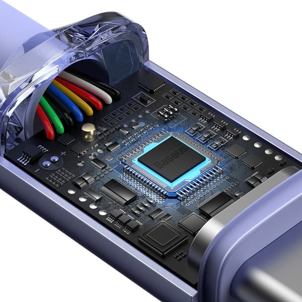 Baseus USB-C till USB-C 100W 2m - Lila