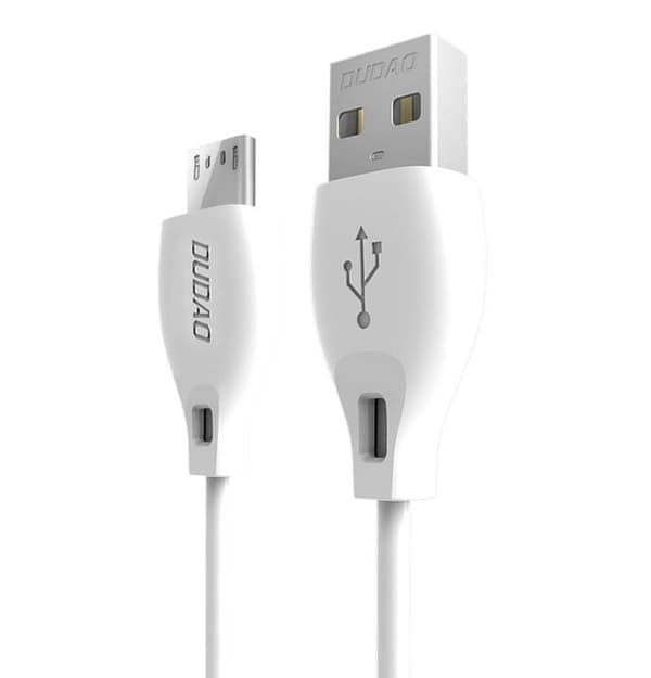 Dudao USB Till Micro USB Kabel 2m - Vit