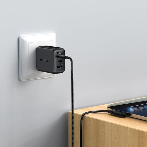Acefast Vinklad USB-C till USB-C kabel 100W 2m - Svart