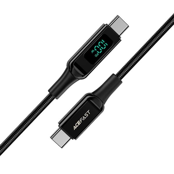 Acefast USB-C till USB-C 100W 2m - Svart
