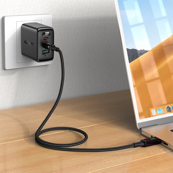 Acefast USB-C till USB-C 100W 2m - Svart