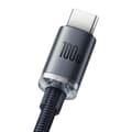 Miniatyrbild 5 av 10: Baseus Crystal USB-C till USB-A kabel 100W 1.2m - Svart