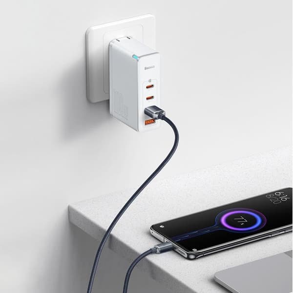 Baseus Crystal USB-C till USB-A kabel 100W 1.2m - Svart