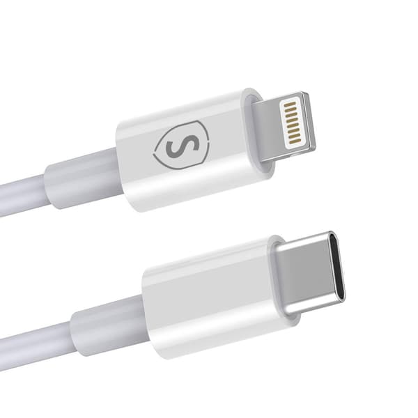 SiGN USB-C till Lightning kabel 20W, 3m - Vit