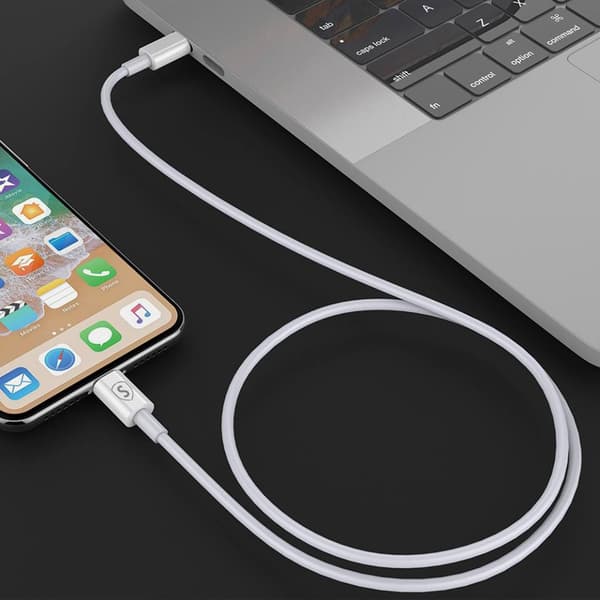 SiGN USB-C till Lightning kabel 20W, 3m - Vit