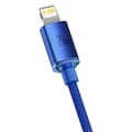 Miniatyrbild 3 av 6: Baseus Crystal USB-C till Lightning kabel 20W 2m - Blå