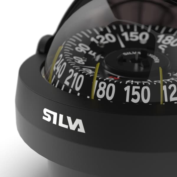 Båtkompass Silva 100FC, Ø100 mm, skottmonterad, svart