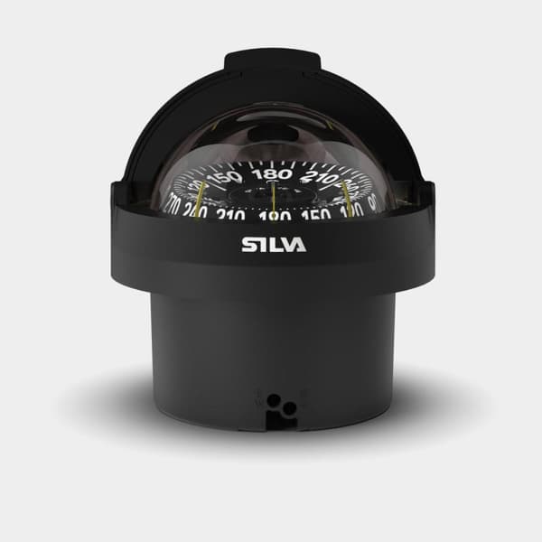 Båtkompass Silva 100FC, Ø100 mm, skottmonterad, svart