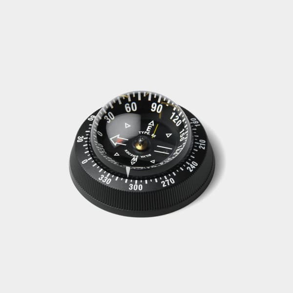 Båtkompass Silva 85, Ø85 mm, skottmonterad, svart
