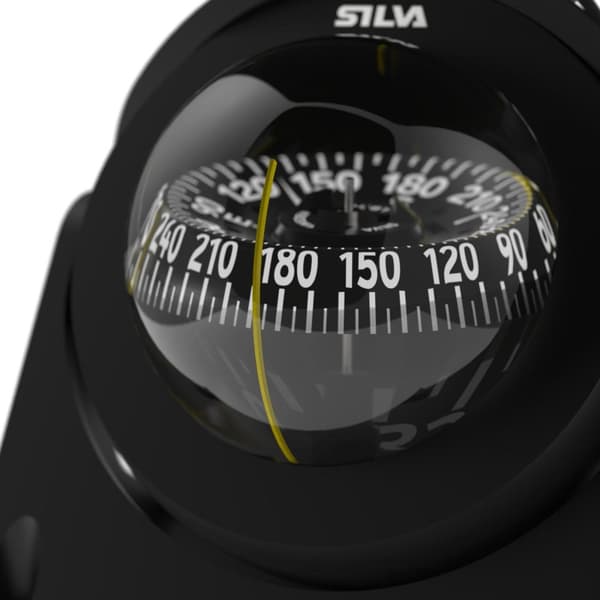 Båtkompass Silva 70NBC/FBC, Ø70 mm, bygel/skottmonterad, svart