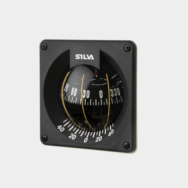 Båtkompass Silva 100B/H, Ø100 mm, skottmonterad, svart