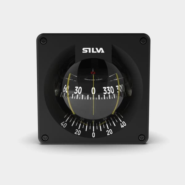 Båtkompass Silva 100B/H, Ø100 mm, skottmonterad, svart