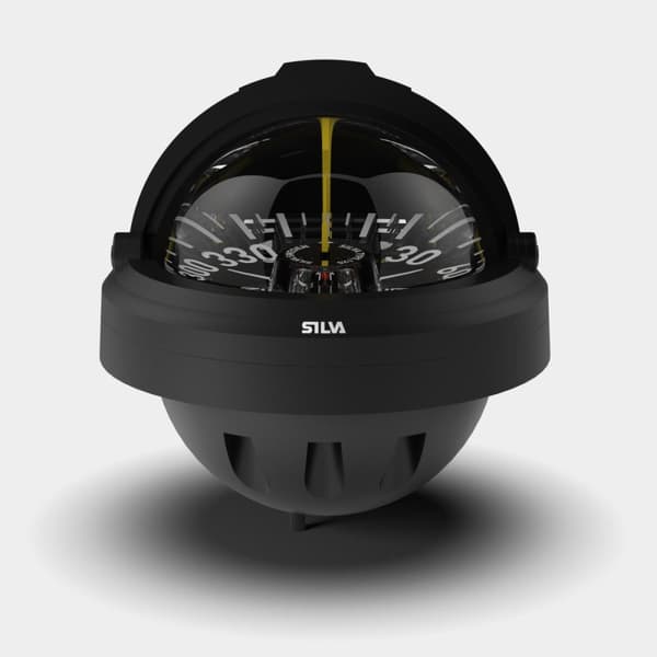 Båtkompass Silva 125FTC, Ø125 mm, skottmonterad, svart