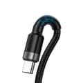 Miniatyrbild 3 av 6: Baseus Cafule USB-C till USB-A kabel 40W 1m - Svart/Grå