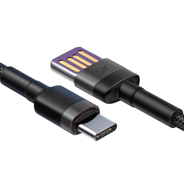 Baseus Cafule USB-C till USB-A kabel 40W 1m - Svart/Grå